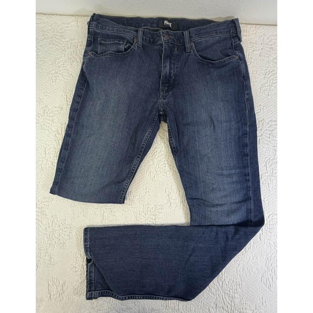 Paige men's Federal medium dark wash jeans 32x31 Transcend Line Cellar
